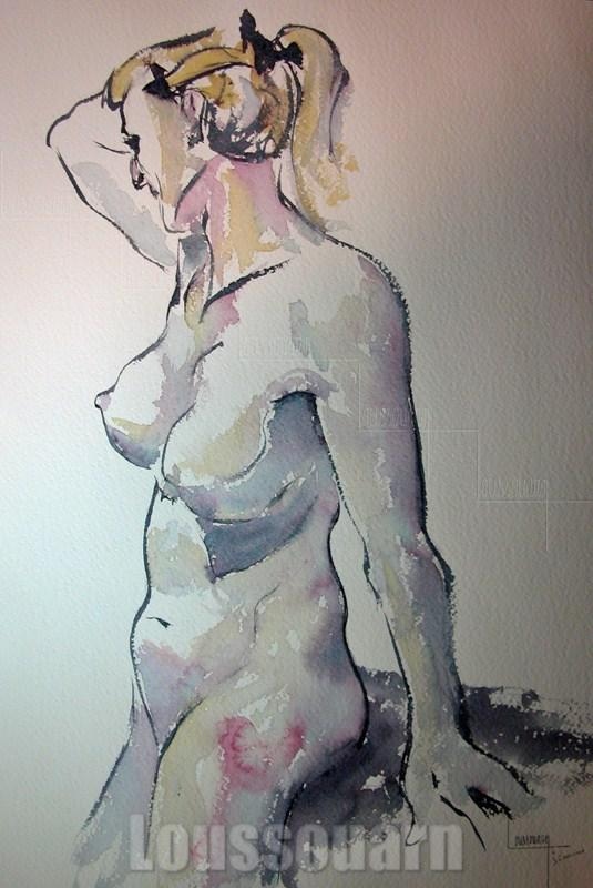 Croquis Nu féminin