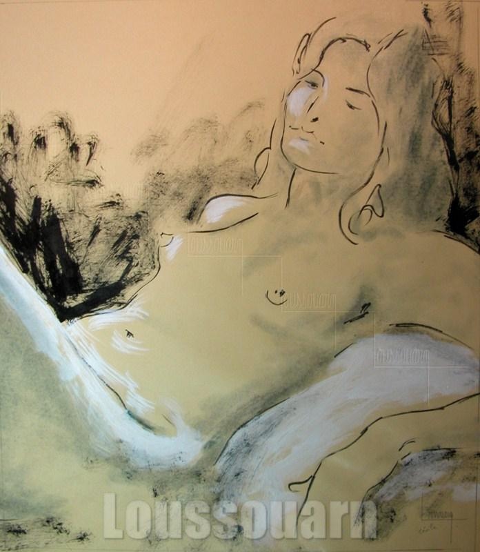 Croquis encre de Chine