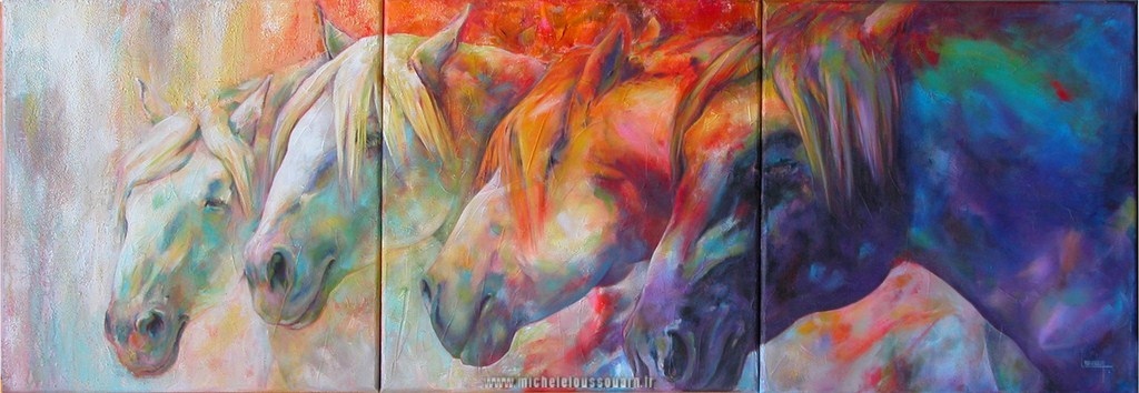 tableau portrait chevaux (alt)