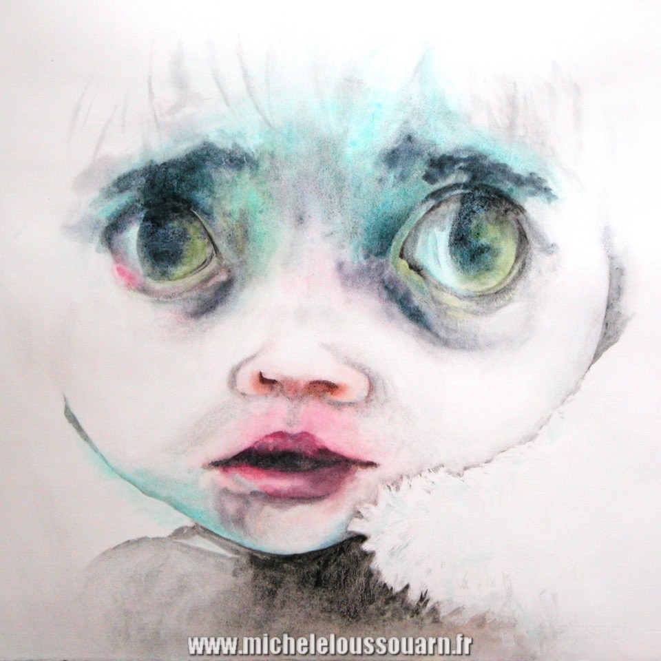 visage expressionniste aquarelle (alt)