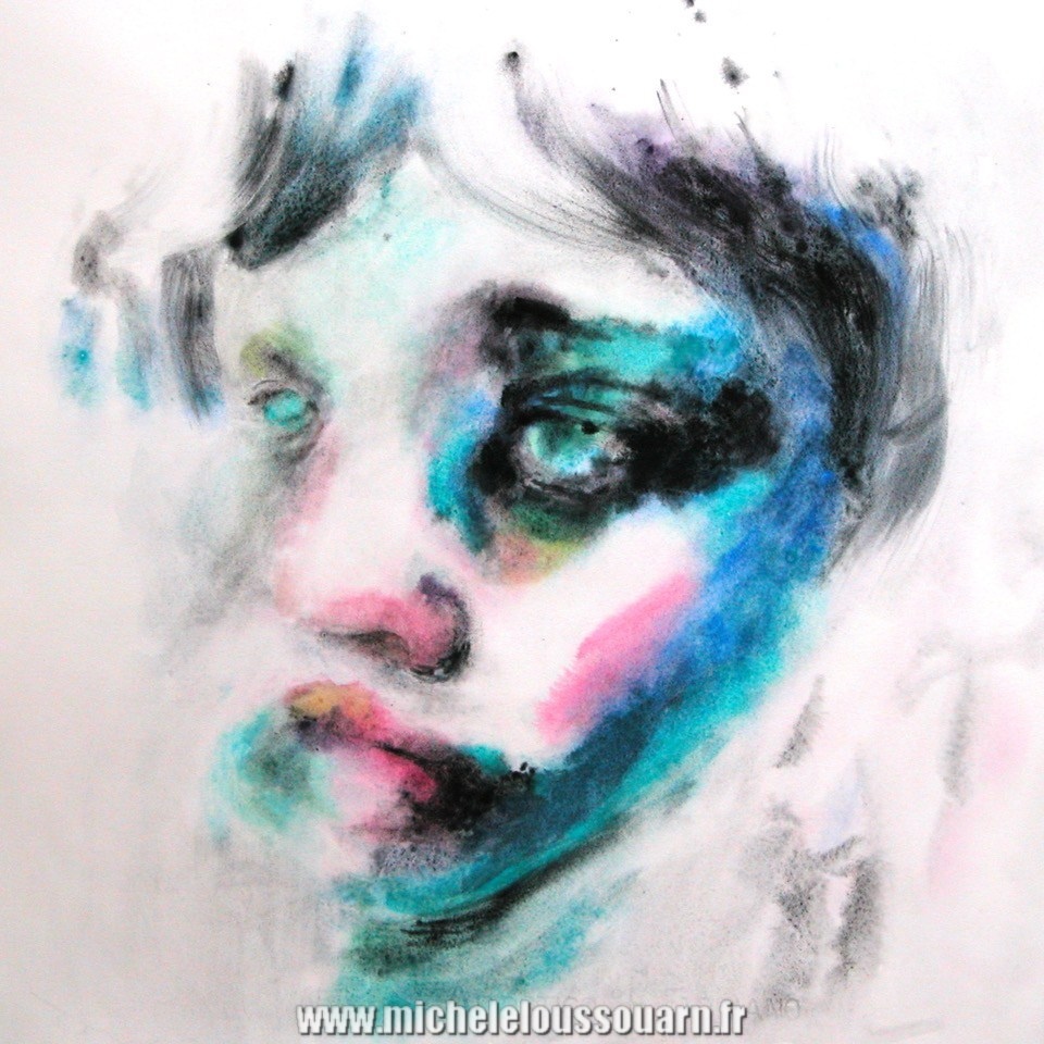 expressionniste portrait aquarelle (alt)