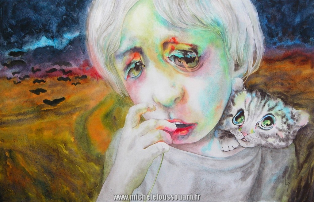 aquarelle expressionniste portrait (alt)