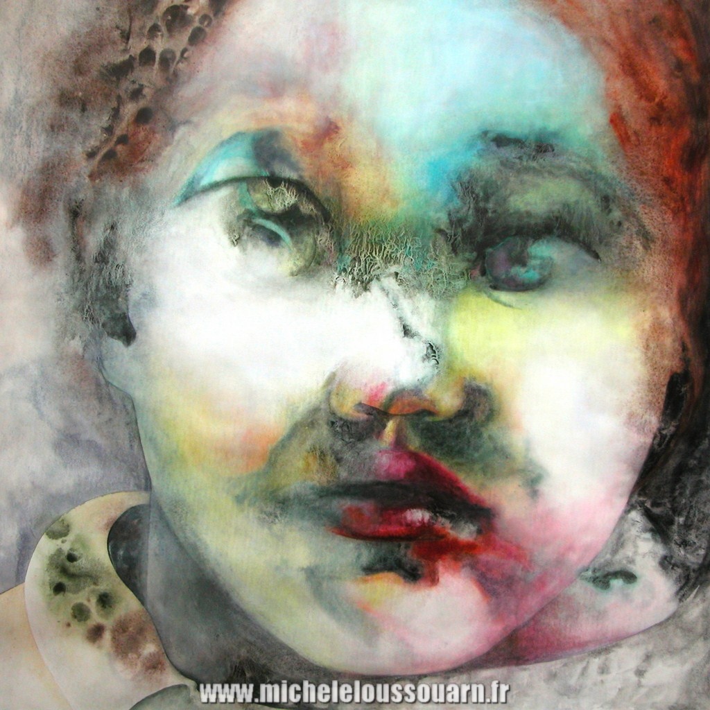 aquarelle expressionniste portrait michèle loussouarn (alt)