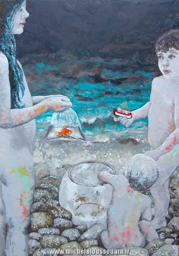Michèle Loussouarn Tableau à la cire (alt)