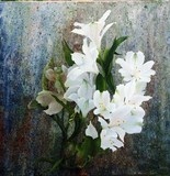 Lys blancs tableau fleurs (alt)