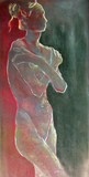 Pastel croquis nu féminin