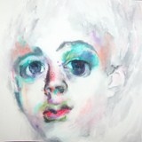 Portrait aquarelle expressionniste (alt)