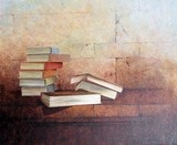 tableau livres empillés (alt)